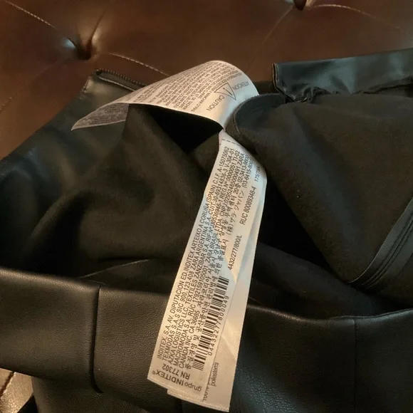 (Lori) Zara Black Faux Leather-Style Trousers - Picture 10 of 10